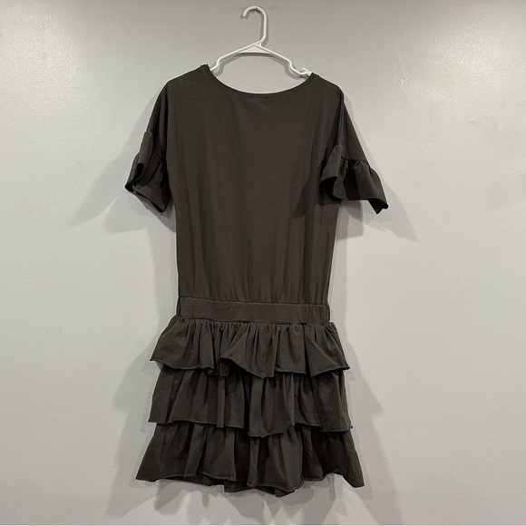 Bella Boutique Gray Tiered Dress One Size - Picture 3 of 5